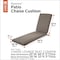 Classic Accessories Ravenna Water-Resistant Patio Chaise Cushion, 80 x 26 x 3 Inch, Dark Taupe 62-178-011001-EC - alternate 2